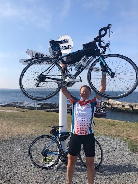 Ali reaches John O' Groats