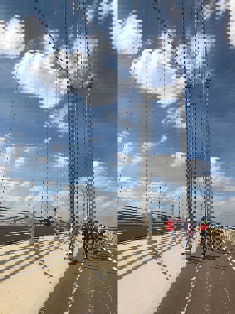 The route takes cyclists over the Clifton Suspension Bridge in Bristol