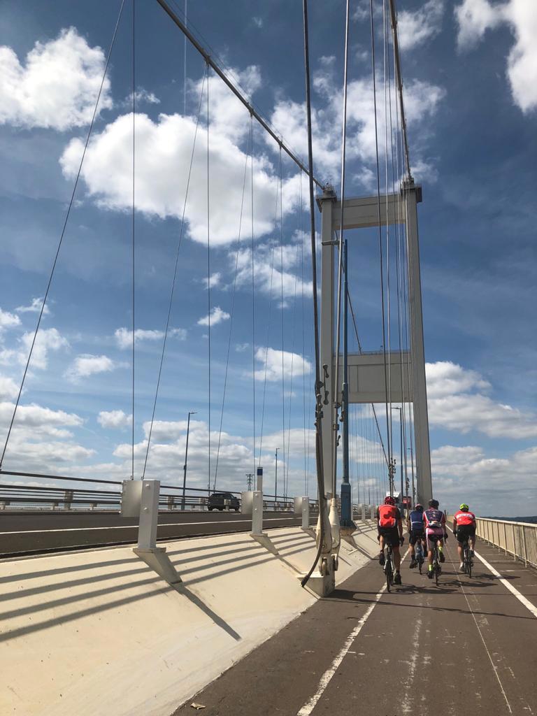 The route takes cyclists over the Clifton Suspension Bridge in Bristol