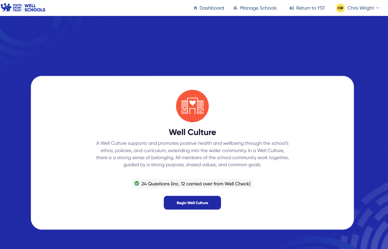 Accreditation intro screen