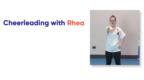 Image of Rhea cheerleading